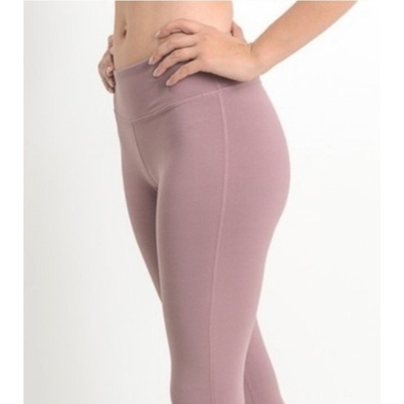 Mono B Pants - Mauve violet full-length athletic casual leggings